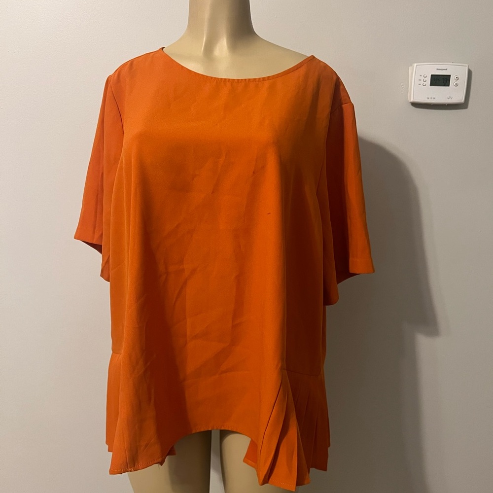 Pleated Hem Top